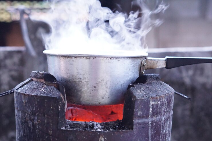 Photo バーベキュー・グリルの食料のクローズアップ