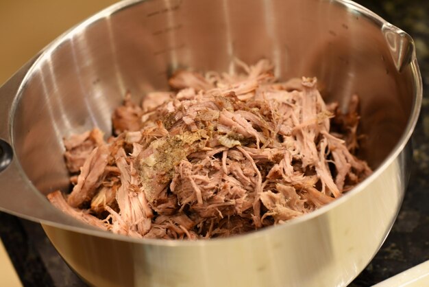 Close-up of food in bowl on table