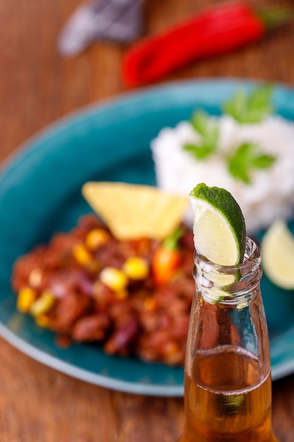 Close-up of food in bowl on table