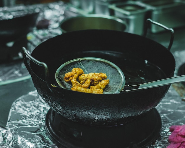 Close-up of food in bowl on table