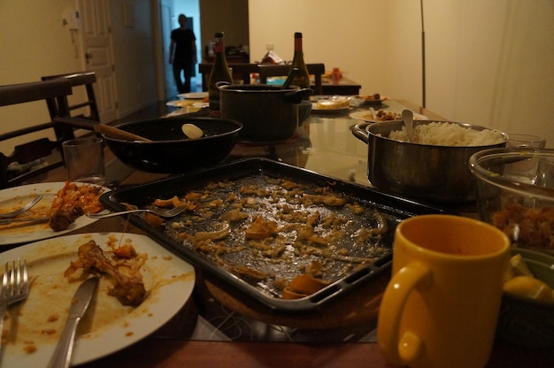 碗の中の食べ物のクローズアップ