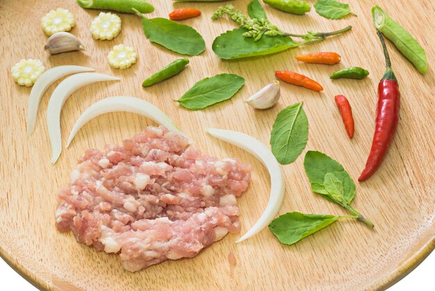 Close-up of food on cutting board