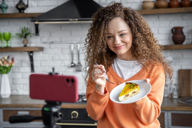 Close up on food lover eating