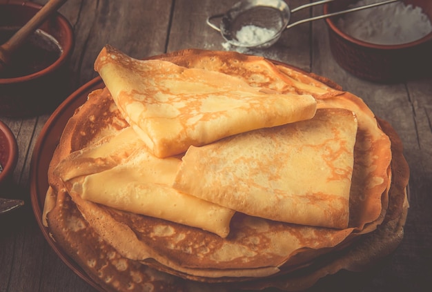 close-up of food in plate on table