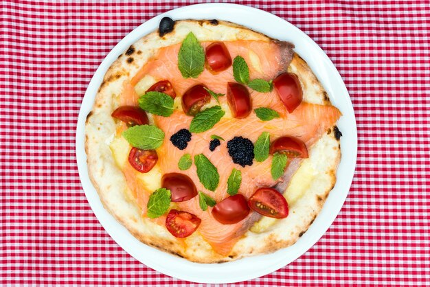 Close-up of food in plate on table