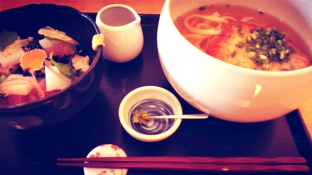 Photo close-up of food in plate