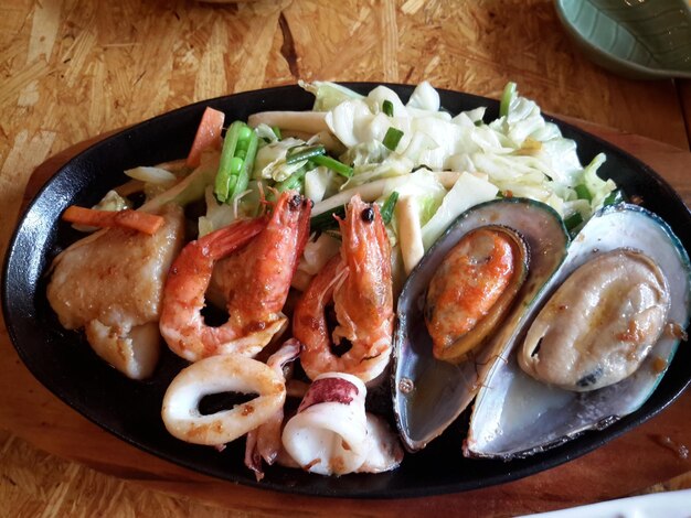 Close-up of food on plate