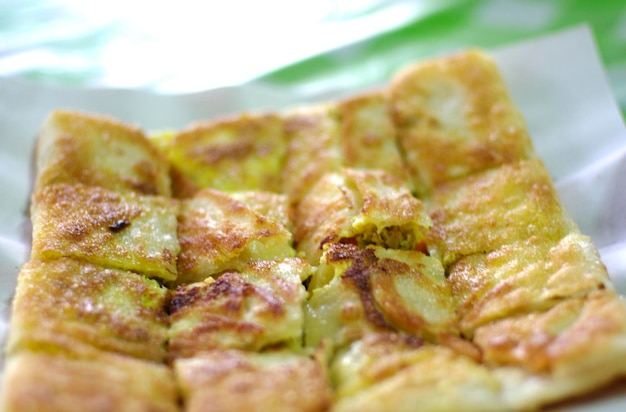 Photo close-up of food in plate