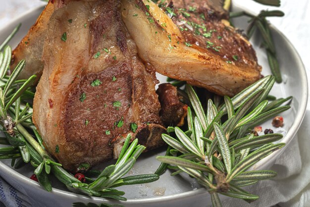 Photo close-up of food in plate