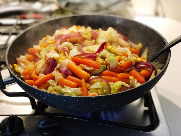 Close-up of food in plate