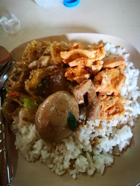 Close-up of food on plate