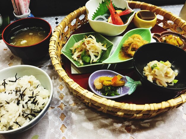 Photo close-up of food in plate