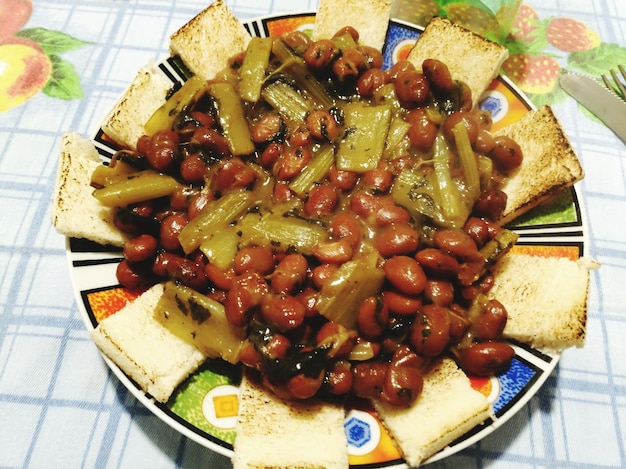 Close-up of food in plate