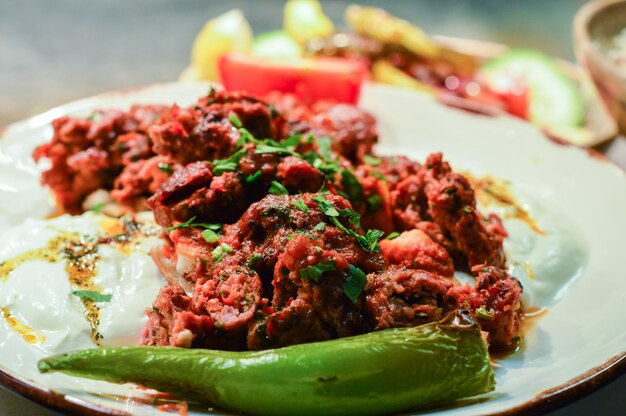 Close-up of food in plate