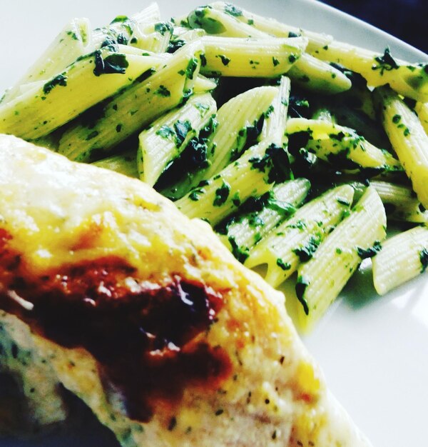 Close-up of food in plate