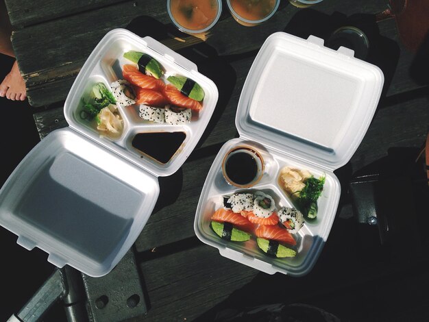 Photo close-up of food in plate