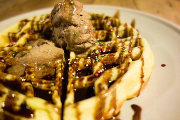 Close-up of food in plate