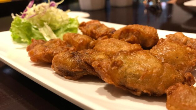 皿の中の食べ物のクローズアップ