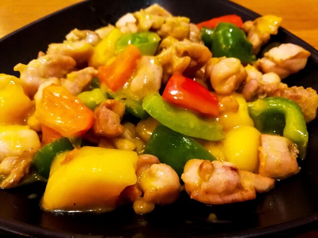 Close-up of food in plate