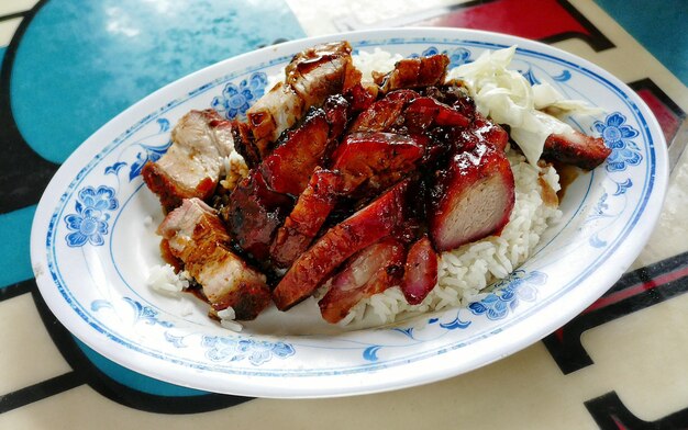 Close-up of food in plate