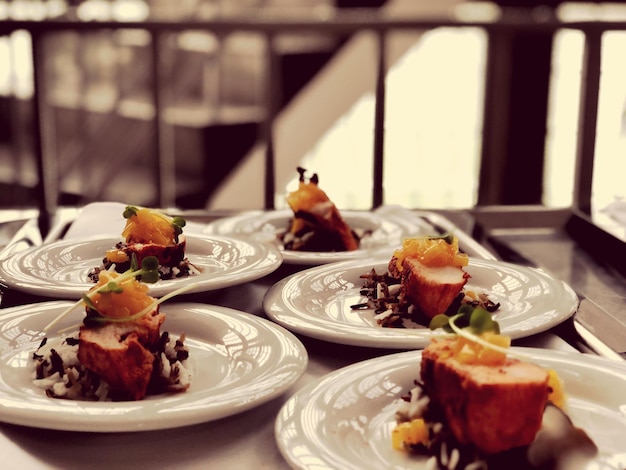 Photo close-up of food in plate