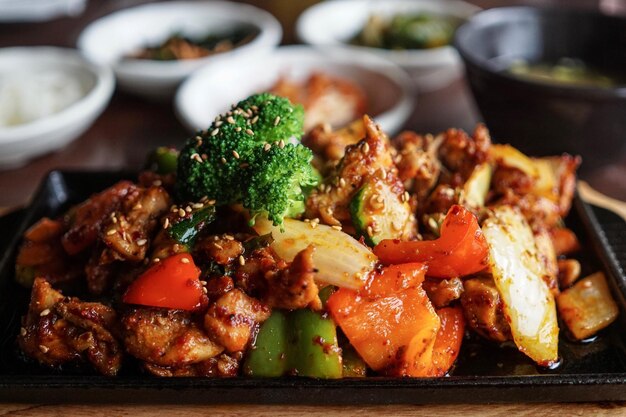 Close-up of food in plate