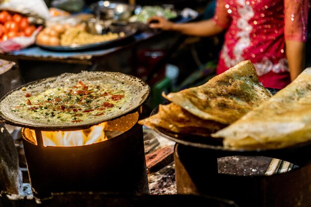 Photo close-up of food for sale at market stall