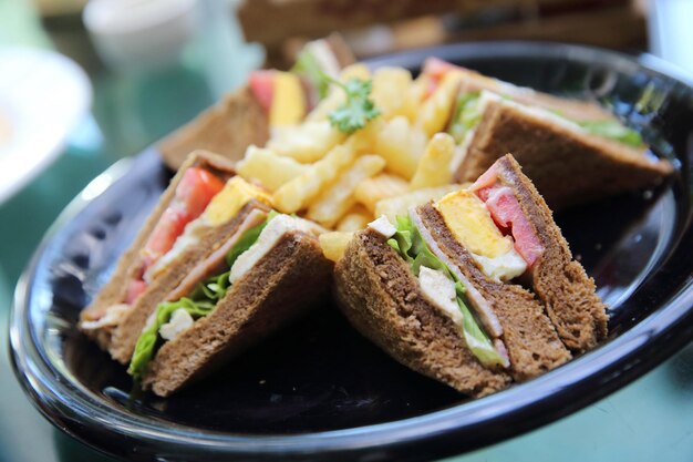 Photo close-up of food served in plate