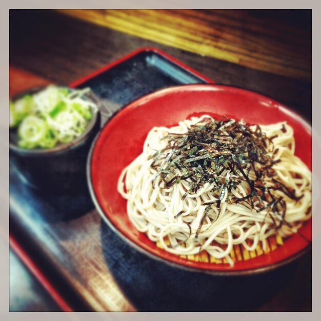 Close-up of food served in plate