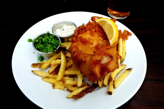 Photo close-up of food served in plate