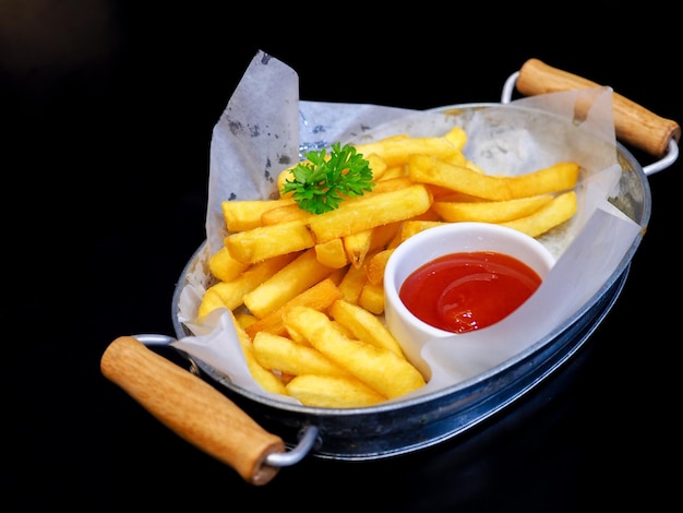 Photo close-up of food served on table against black background