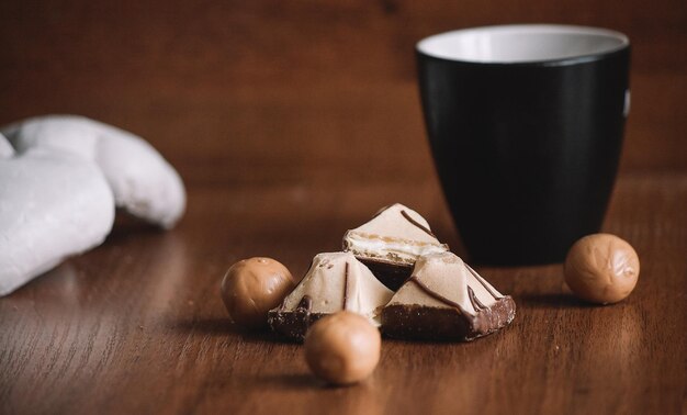 Foto prossimo piano del cibo sulla tavola