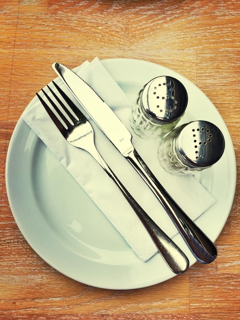 Close-up of food on table