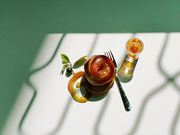 Close-up of food on table