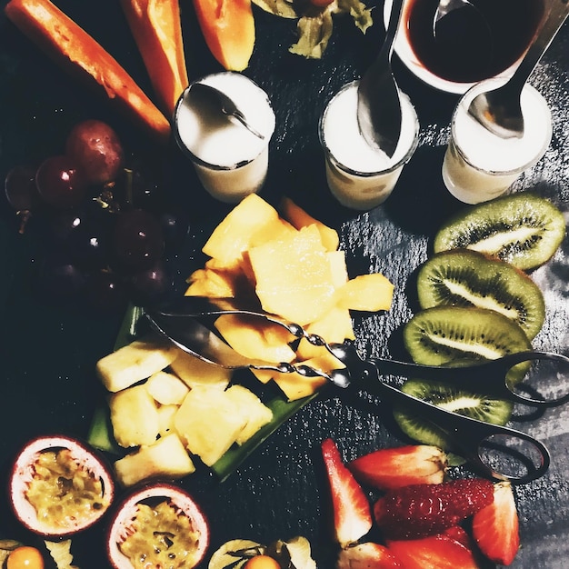 Photo close-up of food on table