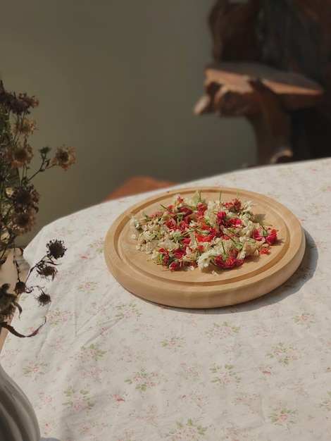 Foto prossimo piano del cibo sulla tavola