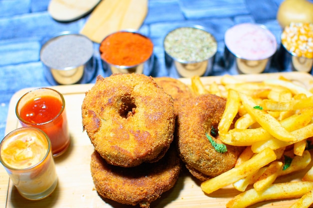 Photo close-up of food on table