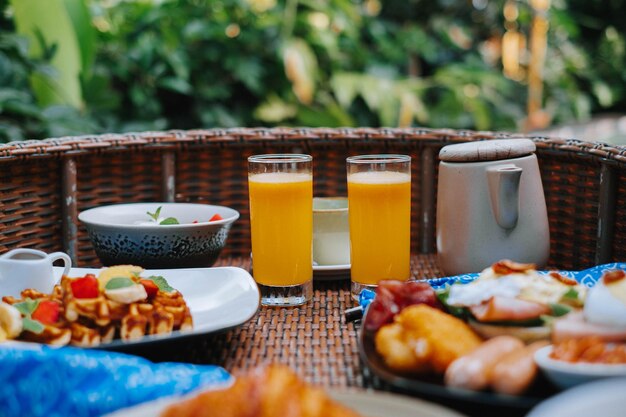 Photo close-up of food on table