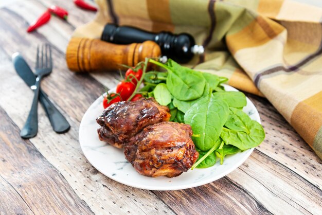 Photo close-up of food on table