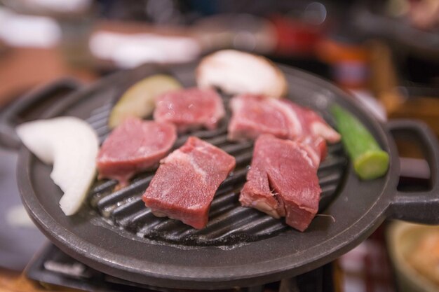 Close-up of food on table