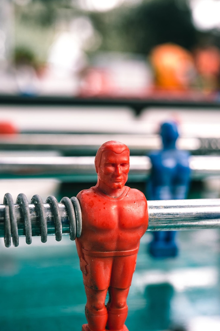 Photo close-up of foosball