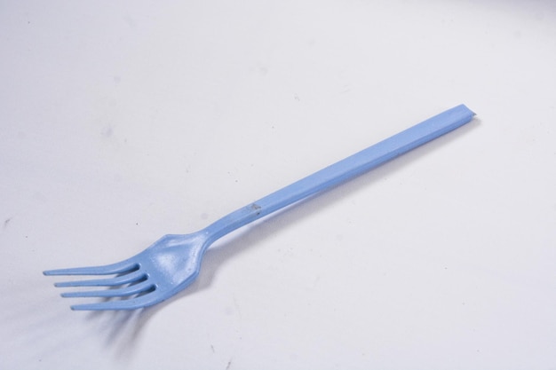 Close up of fork cutlery made of silicone childrens cutlery