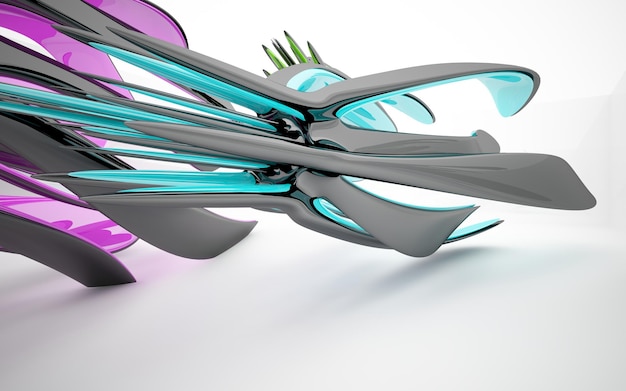 A close up of a fork and spoons with purple and purple colors