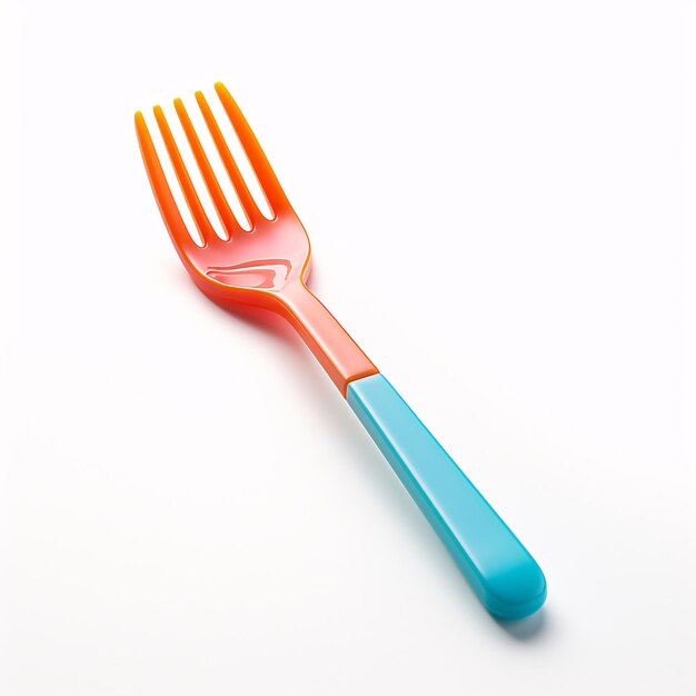 a close up of a fork