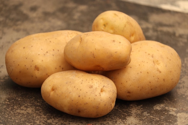 Close-up foto korte aardappel groente