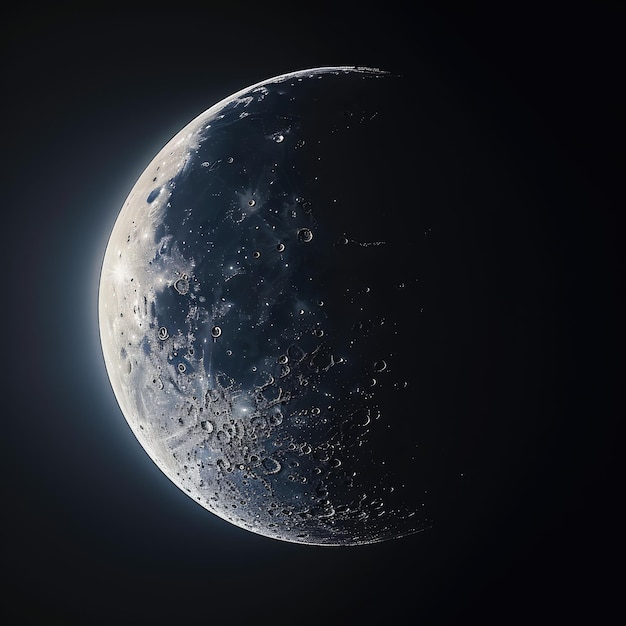 Close-up foto van de halve maan AI gegenereerde afbeelding