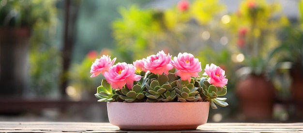 Close-up foto van een roze cactus