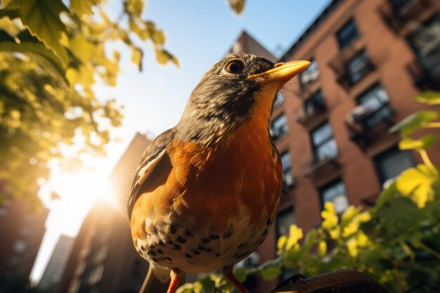 close-up foto van Robin