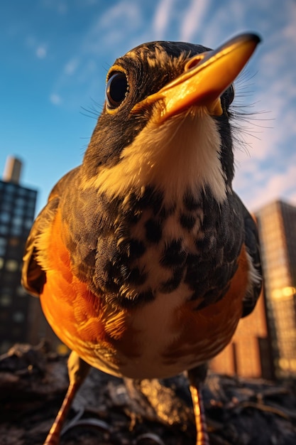 close-up foto van Robin