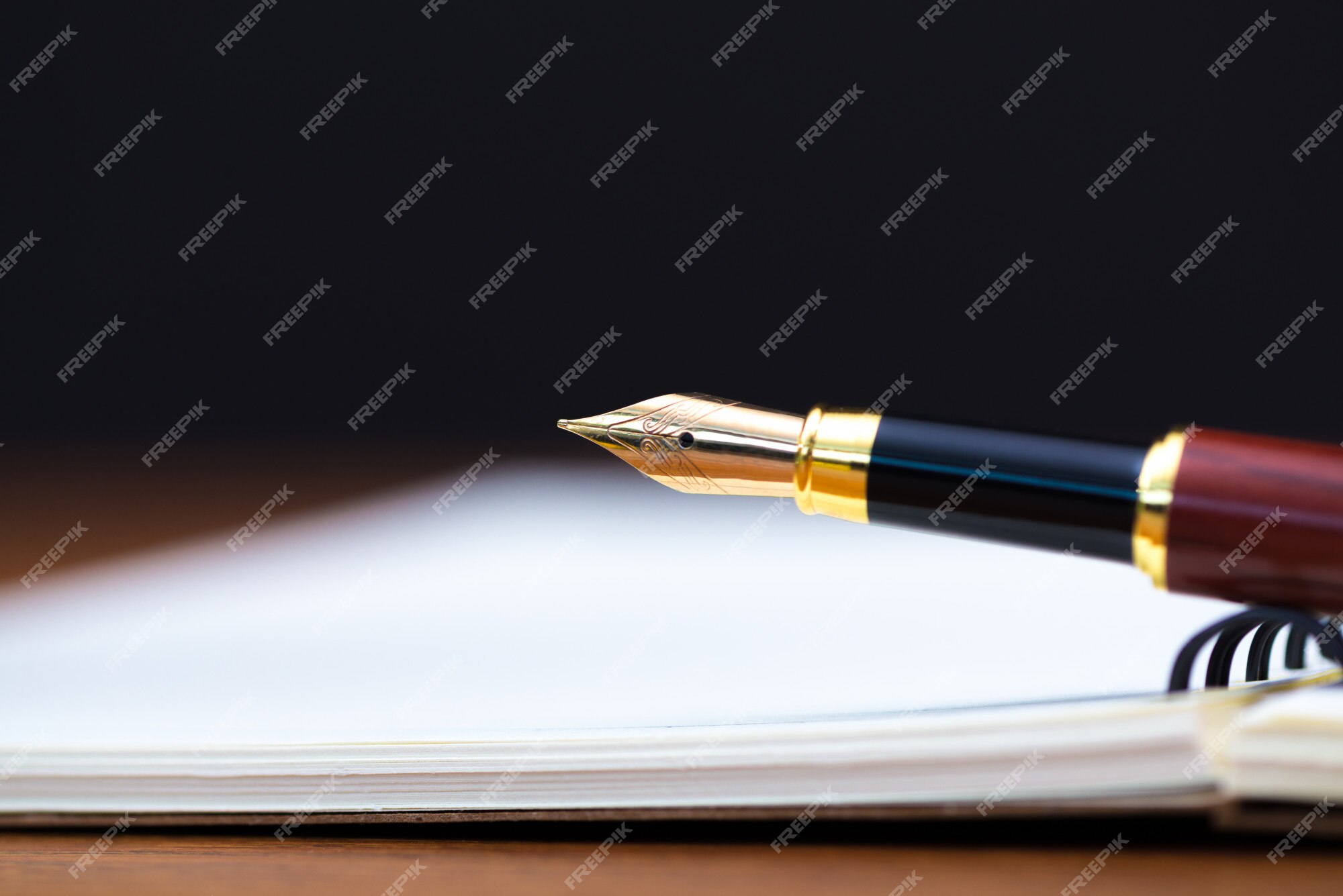 Premium Photo  Close-up of fountain pen on paper